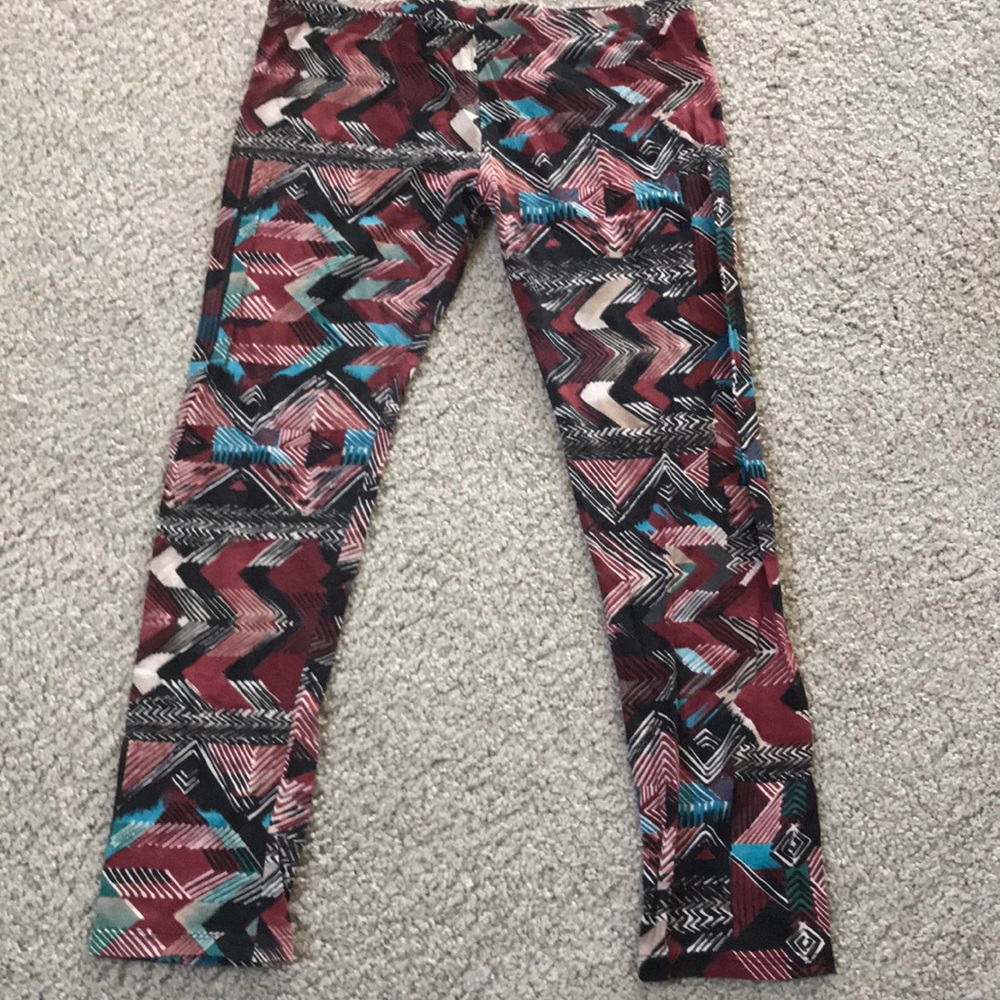 Multi-Colored Multi-Print Leggings - Picture 3 of 5